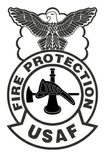 force air firefighter outline fire badge badges protection af 1o clipart cards